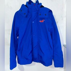 Hollister Mens Small Windproof Waterproof Shell Jacket (USED ONCE, LIKE NEW)